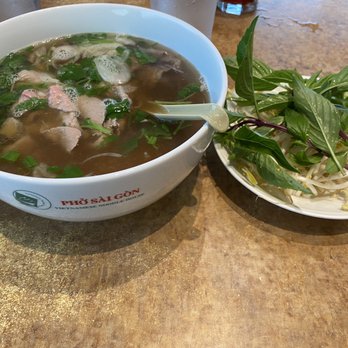 Pho Saigon - Pho Tai Nam (Beef Noodle Soup with Eye Round Steak and Flank) - Vietnamese Near Me - Austin, Texas
