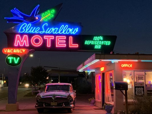 Photo of Blue Swallow Motel - Tucumcari, NM, US. Yep this is the office