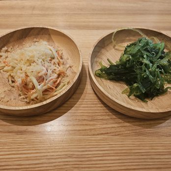 Akino - Kani salad, seaweed salad. - Sushi Bars Near Me - Flushing, New York