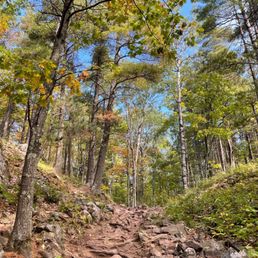 Hiking up to Sugarloaf Mountain Overlook Hiking up to Sugarloaf Mountain Overlook