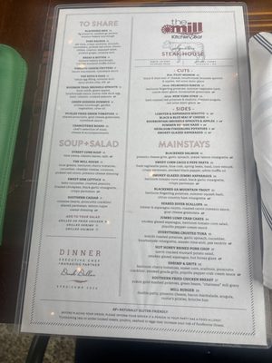 Menu photo 1 The Mill Kitchen and Bar Roswell, GA Menu photo 1 The Mill Kitchen and Bar Roswell, GA