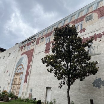 Fishing Off The Balcony Mural - Public Art Near Me - Nashville, Tennessee