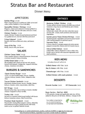 Menu photo 4 Stratus Restaurant and Bar Milpitas, CA Menu photo 4 Stratus Restaurant and Bar Milpitas, CA