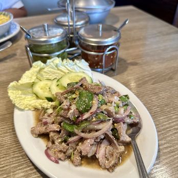 Cancoon Thai Restaurant - Moo Nuah Nam Tok Salad - Thai Near Me - Bellflower, California