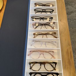 Box of low bridge frames. They don't have these out on the floor. You have to ask for them. Same price as other standard frames. $95 each. Box of low bridge frames. They don't have these out on the floor. You have to ask for them. Same price as other standard frames. $95 each.