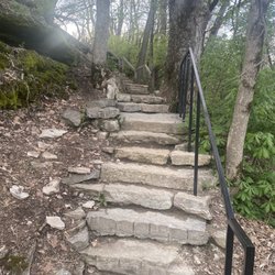 Stairs to waterfall
