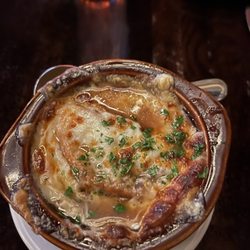School & Vine Kitchen & Bar - French onion soup