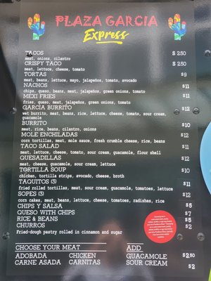 Menu photo 1 Plaza Garcia Express kenmore, WA Menu photo 1 Plaza Garcia Express kenmore, WA