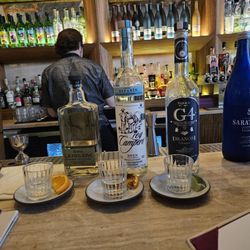 Maximón - Tequila Flight: Sotol, Joven, Blanco. Bartender's recommendations.