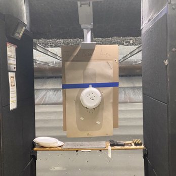 Manchester Firing Line Range - Shots placed low before Tom, a few tweaks from him and 5 minutes later saw big improvement. Springfield .45 ACP. - Gun/Rifle Ranges Near Me - Manchester, New Hampshire Manchester Firing Line Range - Shots placed low before Tom, a few tweaks from him and 5 minutes later saw big improvement. Springfield .45 ACP. - Gun/Rifle Ranges Near Me - Manchester, New Hampshire