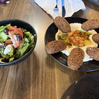 Almarah Mediterranean Cuisine - Falafel Half and side salad - Mediterranean Near Me - Austin, Texas