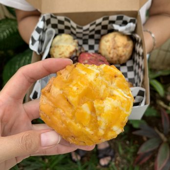 Bits & Bites Cafe - Mango cream cheese scone - the BEST flavor i've had so far! - Coffee & Tea Near Me - honolulu, Hawaii