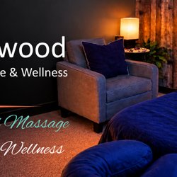 Linwood Massage & Wellness - Studio image with logo