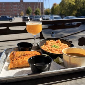 Desperados Cantina - Birria tacos w side of Mexican rice - Tacos Near Me - Lexington, Kentucky Desperados Cantina - Birria tacos w side of Mexican rice - Tacos Near Me - Lexington, Kentucky