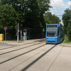 Tramhaltestelle Bavariafilmplatz - Richtung Innenstadt
