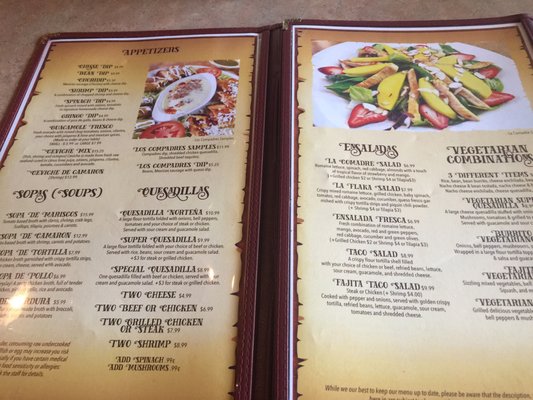 Menu photo 8 Los Compadres Mexican Grill Statesville, NC