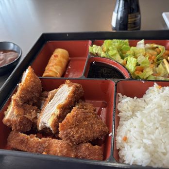 Gochi Japanese Kitchen - Overcooked pork Katsu bento box - Sushi Bars Near Me - Winter Garden, Florida Gochi Japanese Kitchen - Overcooked pork Katsu bento box - Sushi Bars Near Me - Winter Garden, Florida
