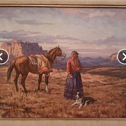 Appraisers - Estate Liquidation & Sales - The indigenous women looking sadly at me , wanting to go home back to New Mexico