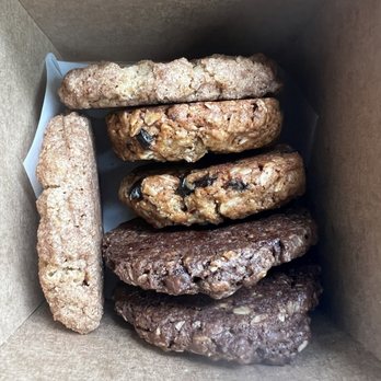 Nate's Oatmeal Cookies - Half Dozen. Triple Chocolate, Snicker Doodle, and Cherry Almond. - Desserts Near Me - Portland, Oregon Nate's Oatmeal Cookies - Half Dozen. Triple Chocolate, Snicker Doodle, and Cherry Almond. - Desserts Near Me - Portland, Oregon