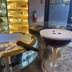 Pairings Cigar Bar - Espresso martini and flavored cigar were an excellent pairing.