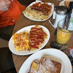 French toast and the city diner's best. French toast and the city diner's best.