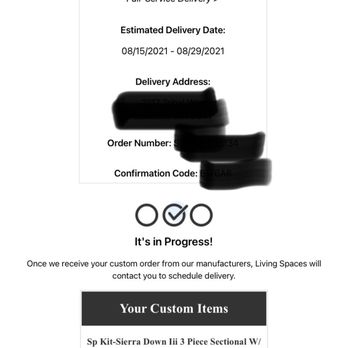 Living Spaces - Delivery window - Furniture Stores Near Me - Pflugerville, Texas