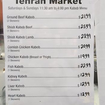 Tehran Market - Weekend grill menu - International Grocery Near Me - Santa Monica, California Tehran Market - Weekend grill menu - International Grocery Near Me - Santa Monica, California