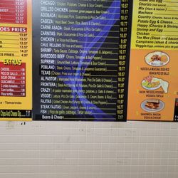 California Taco Shop - Menu