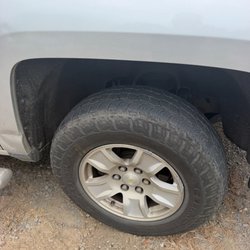 Manassas Towing - Damaged wheel