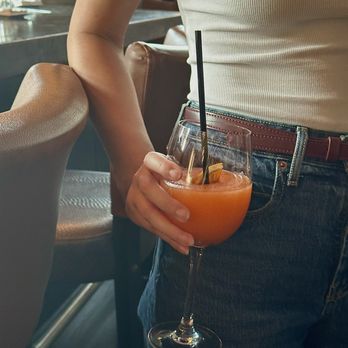 Stephanie's On Newbury - Frozen Aperol Spritz - American Near Me - Boston, Massachusetts Stephanie's On Newbury - Frozen Aperol Spritz - American Near Me - Boston, Massachusetts