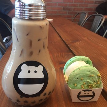Mini Monster Cafe - Honey milk tea - Ice Cream & Frozen Yogurt Near Me - Long Beach, California Mini Monster Cafe - Honey milk tea - Ice Cream & Frozen Yogurt Near Me - Long Beach, California