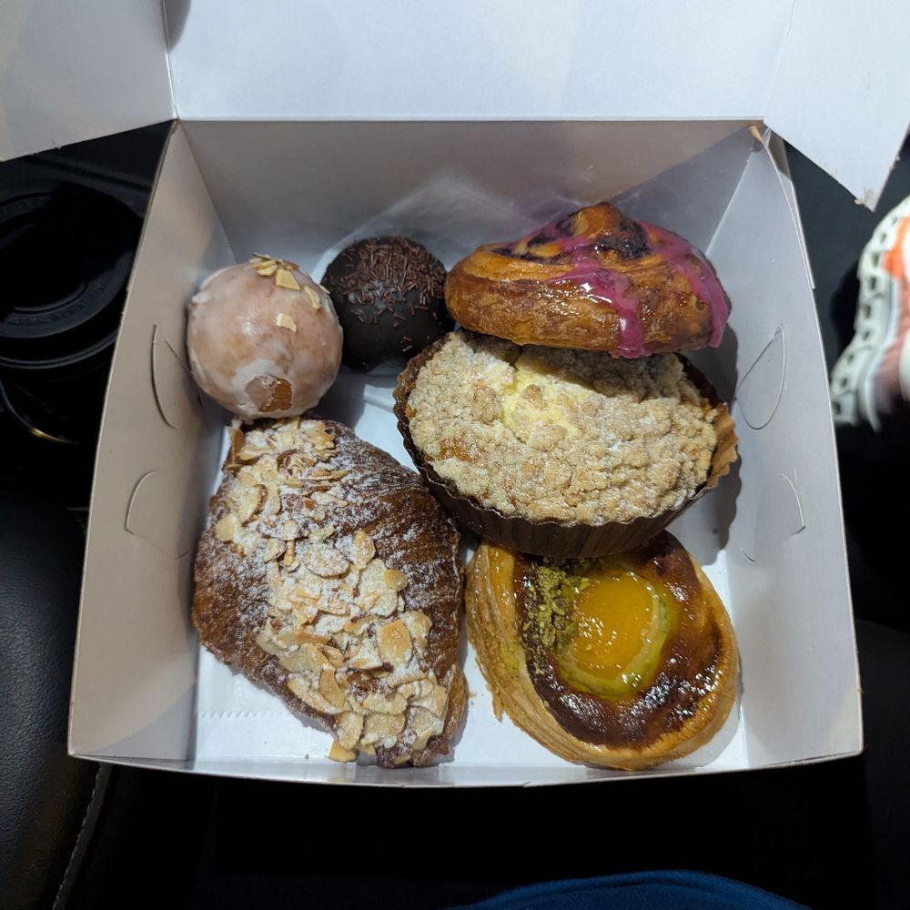 Blackhole Bakery - Mochi Donut Holes, Blueberry Croissant, Almond Croissant, Apricot Pistachio Danish & a Pumpkin Cream Cheese Coffee Cake...All Unreal! - Bakeries Near Me - Kansas City, Missouri