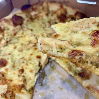 Slice on Broadway - Pesto Chicken Pie - Pizza Near Me - Pittsburgh, Pennsylvania Slice on Broadway - Pesto Chicken Pie - Pizza Near Me - Pittsburgh, Pennsylvania