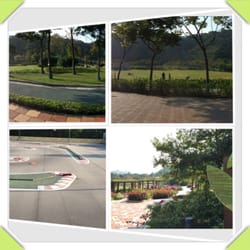 佐敦谷公園 - A sample of charming views of this gorgeous park, noted for its HUGE GREEN LAWNS, a Model Car Race Track...! Dec 2014.