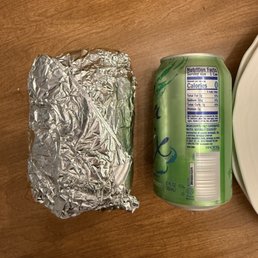 I received half of a burrito. I received half of a burrito.