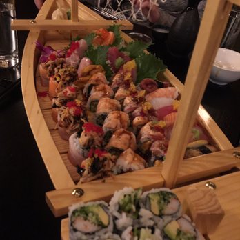Fuji at Ink Block - Boat number 2. Good selection of Maki (I liked all of them) - Japanese Near Me - Boston, Massachusetts Fuji at Ink Block - Boat number 2. Good selection of Maki (I liked all of them) - Japanese Near Me - Boston, Massachusetts