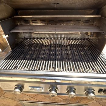 So Cal Hearth and Bbq - This built in BBQ was charred black and covered in years of grease and grime. This is after Kevin did his magic! - Fireplace Services Near Me So Cal Hearth and Bbq - This built in BBQ was charred black and covered in years of grease and grime. This is after Kevin did his magic! - Fireplace Services Near Me