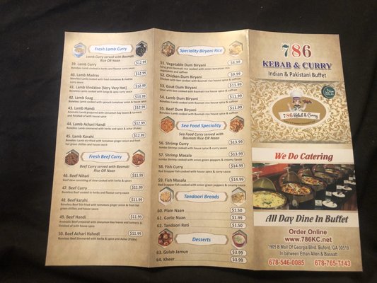 Menu photo 1 786 Kebab & Curry Buford, GA