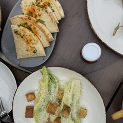 Cays Lounge - Hummus pita and side Caesar salad