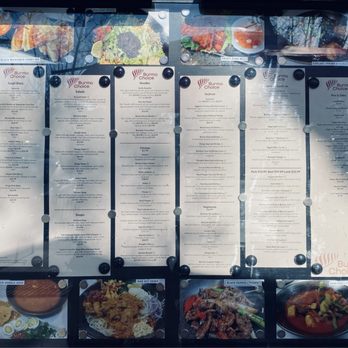 Burma Choice - Outdoor Menu - Burmese Near Me - San Jose, California Burma Choice - Outdoor Menu - Burmese Near Me - San Jose, California