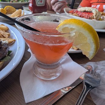 Chix on the Beach - Strawberry lemonade martini - Seafood Near Me - Virginia Beach, Virginia Chix on the Beach - Strawberry lemonade martini - Seafood Near Me - Virginia Beach, Virginia