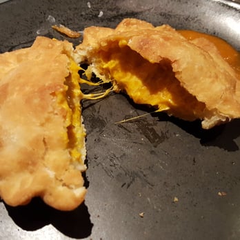 ABC Cocina - Kabocha and smoked mozzarella empanada inside - Latin American Near Me - New York, New York ABC Cocina - Kabocha and smoked mozzarella empanada inside - Latin American Near Me - New York, New York