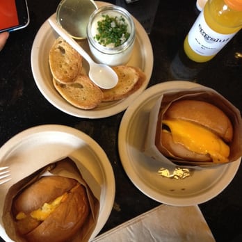 Eggslut - Breakfast for 2: Fairfax, Sausge Egg and Cheese and The Slut - Breakfast & Brunch Near Me - Los Angeles, California