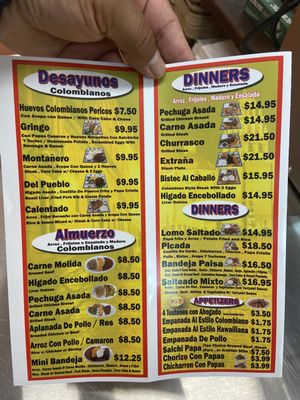 Menu photo 2 Mexicolombia Chicago, IL