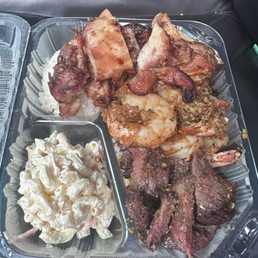 Garlic Shrimp/Steak/Chicken Plate. Garlic Shrimp/Steak/Chicken Plate.
