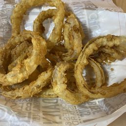 Limp & greasy onion rings