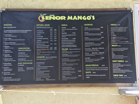 Menu photo 1 Señor Mango's San Diego, CA Menu photo 1 Señor Mango's San Diego, CA