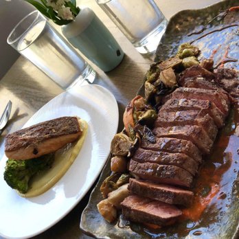 Parc - Salmon and NY strip - New American Near Me - Detroit, Michigan Parc - Salmon and NY strip - New American Near Me - Detroit, Michigan