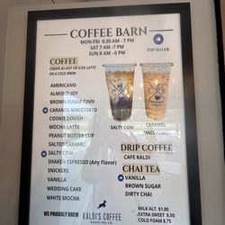 Coffee Barn - Coffee & Tea options