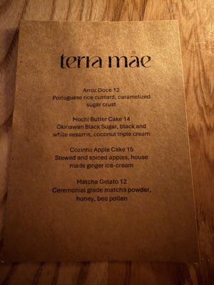 Menu photo 7 Terra Mae Portland, OR